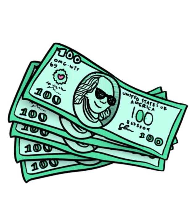 Знак доллара печатный