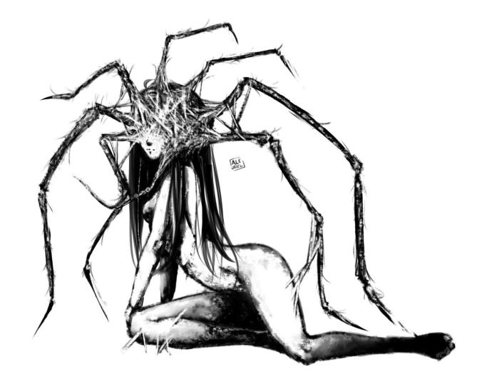 Нарисовать паука