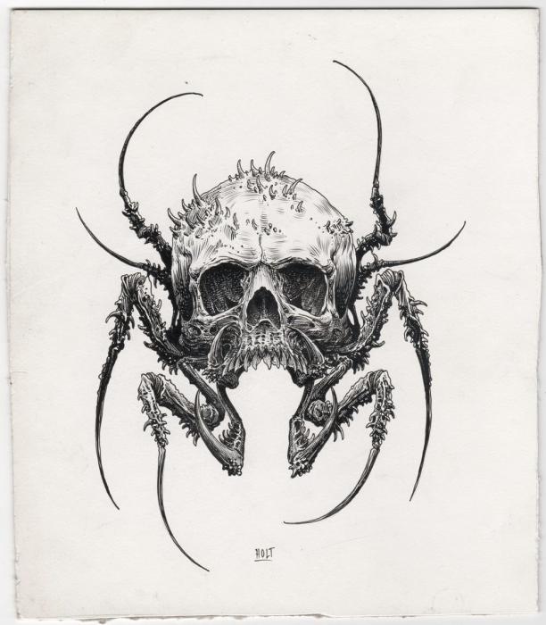 Эскизы пауков