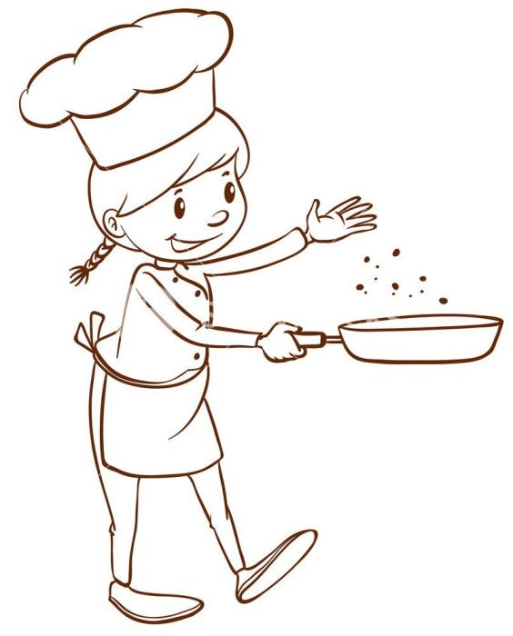 Раскраска кондитер