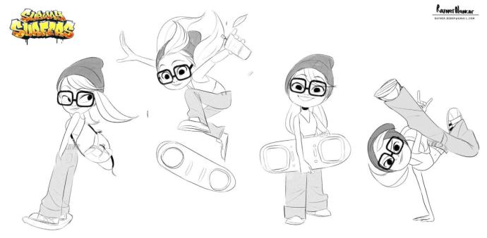 Раскраски сабвей сёрф персонажи