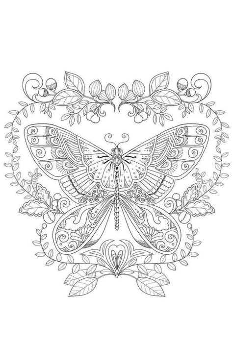 Мандала бабочка