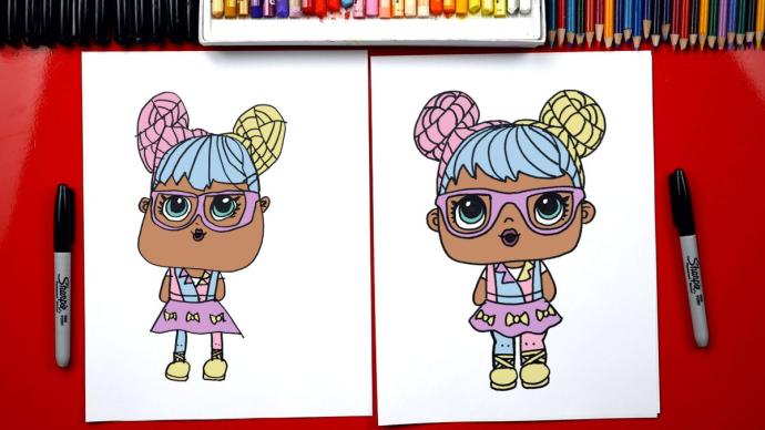 Кукла ЛОЛ Бон Бон раскраска