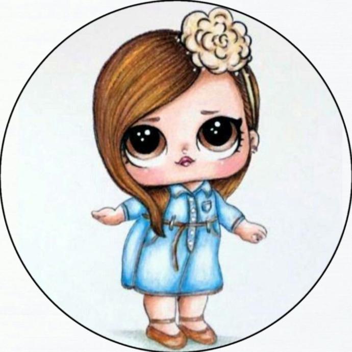 Милые куклы для срисовки