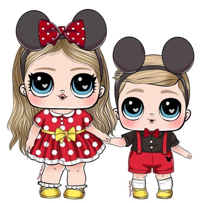 Кукла ЛОЛ вектор