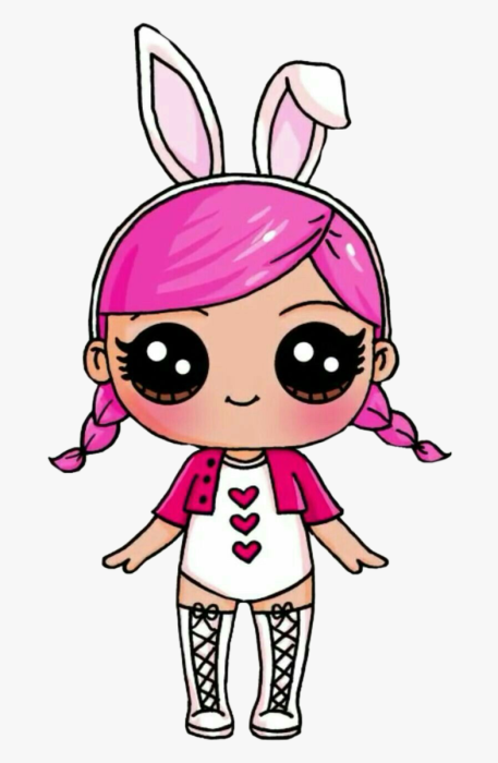 Кавайные девочки для срисовки