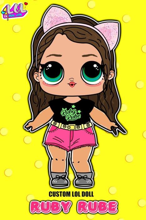 Куклы ЛОЛ омг для срисовки