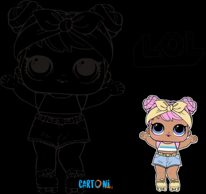 Кукла ЛОЛ Бон Бон раскрас