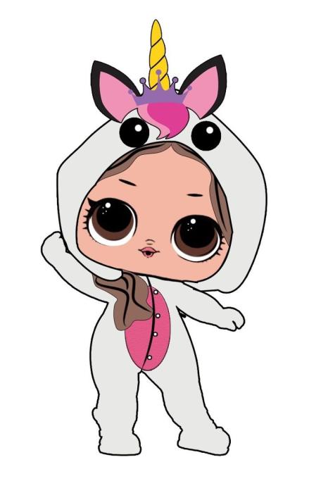 Раскраска девочка в кигуруми