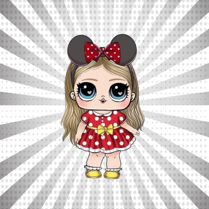 Кукла ЛОЛ С красным бантом