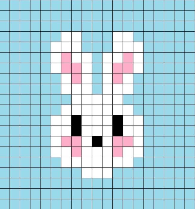 Схемы пиксельного вязания