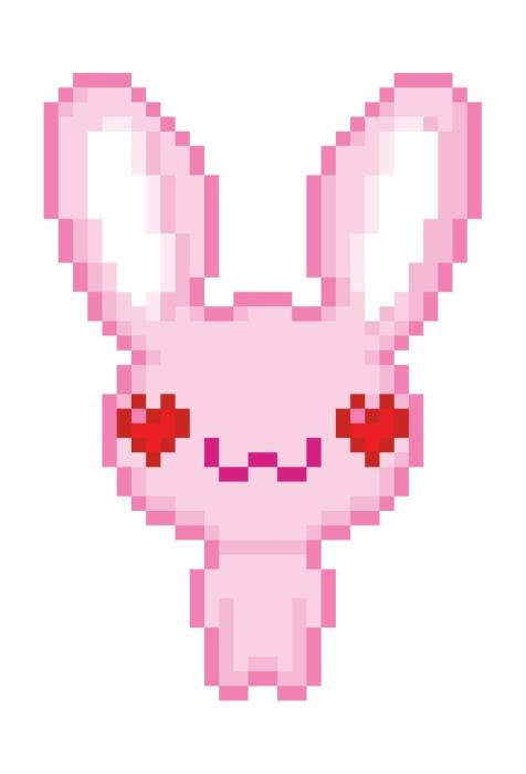 Зайка из пикселей