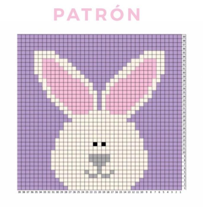 Рисование по клеткам зайчик