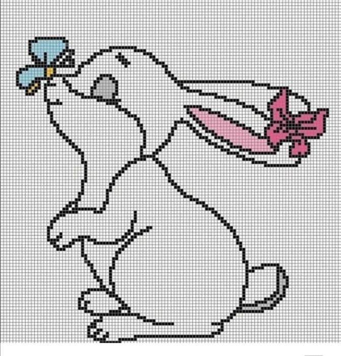 Пиксельный заяц