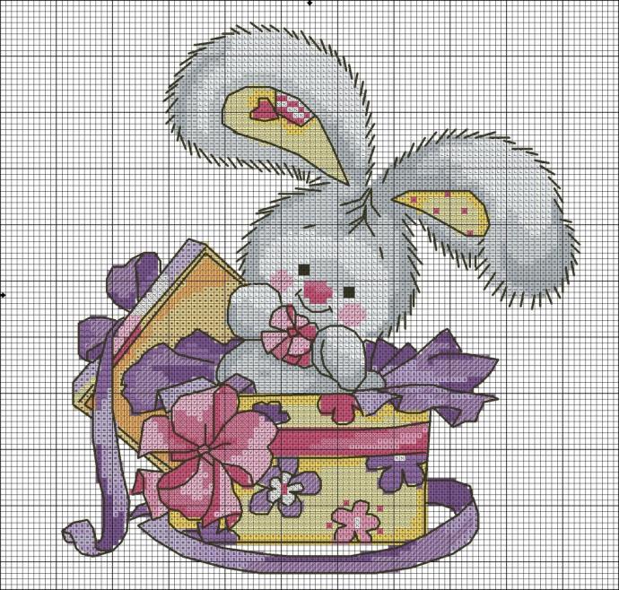 Схема вышивания крестиком BT 21