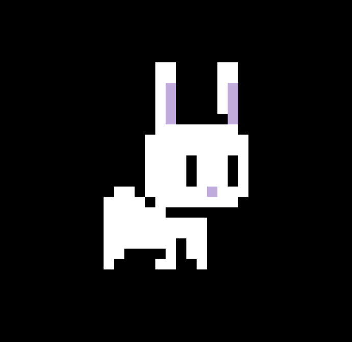 Рисунки по клеточкам зайчик