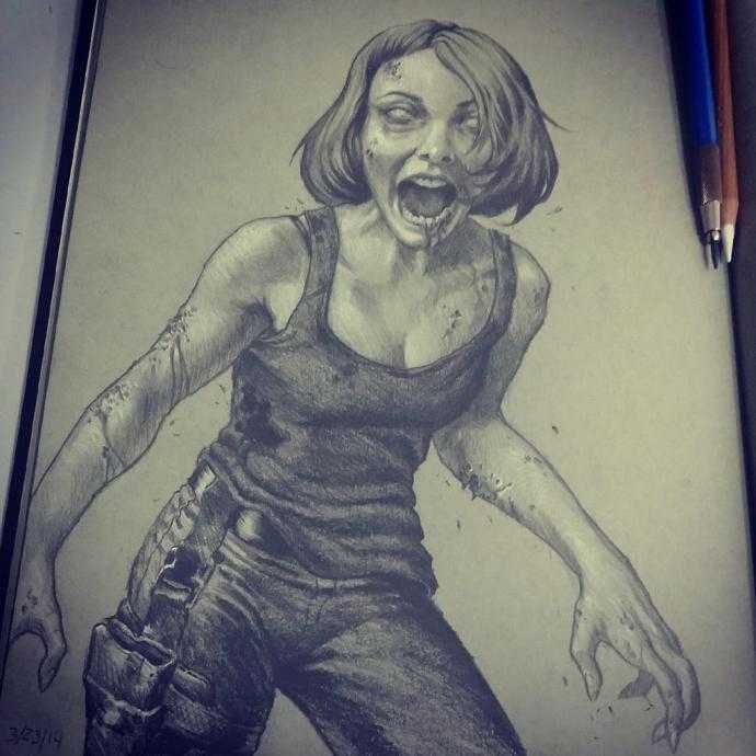 Надпись зомби для детей