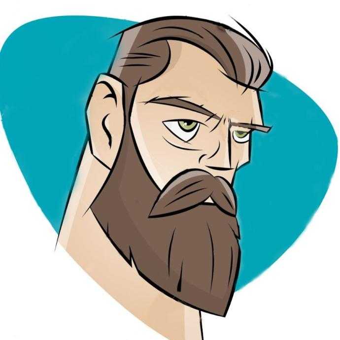 Мужик с бородой арт