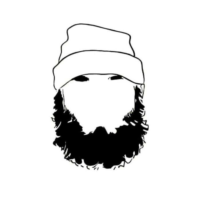 Борода силуэт