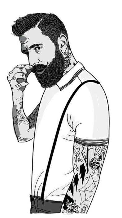 Бородатый мужчина