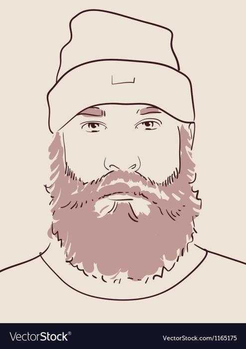 Мультяшные лица с бородой