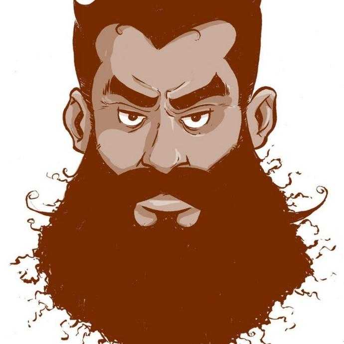 Борода рисунок