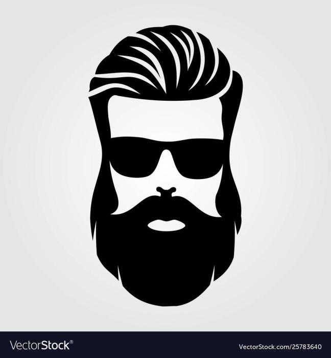 Мужчина с бородой арт