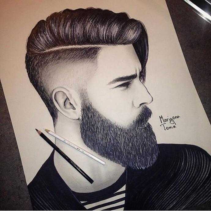 Мужские стрижки с рисунком