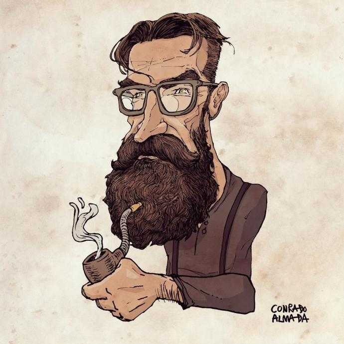 Бородатый рисунок