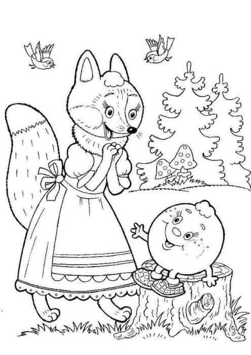 Раскраска герои сказок