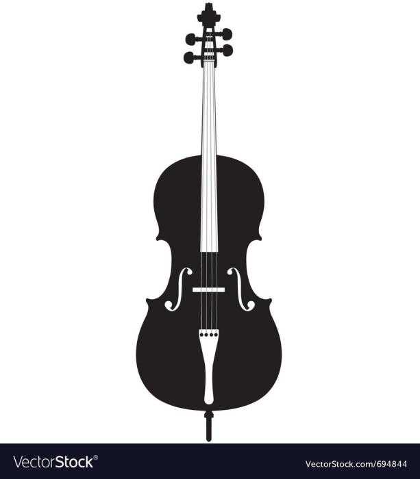 Скрипка для срисовки