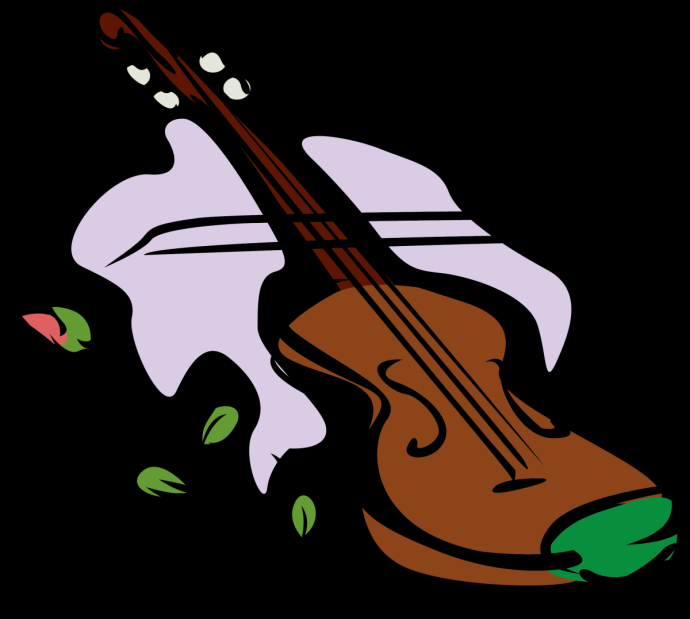 Скрипка без фона