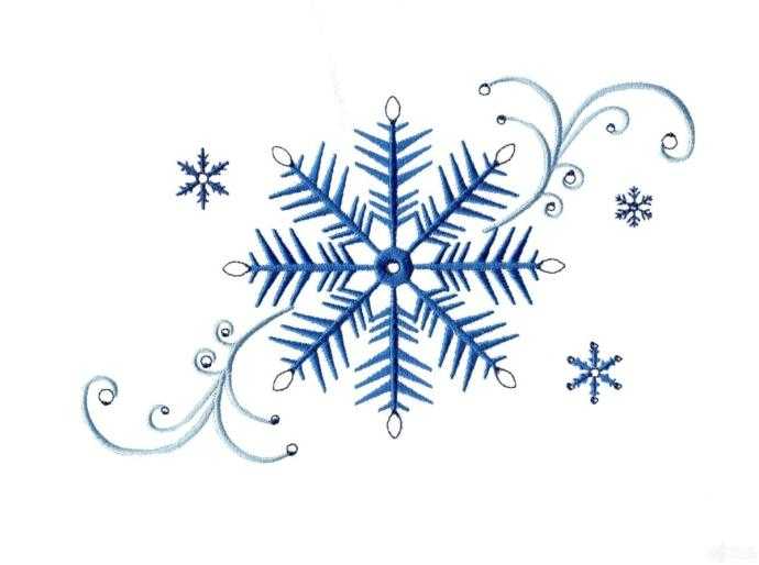 Снежинки линия