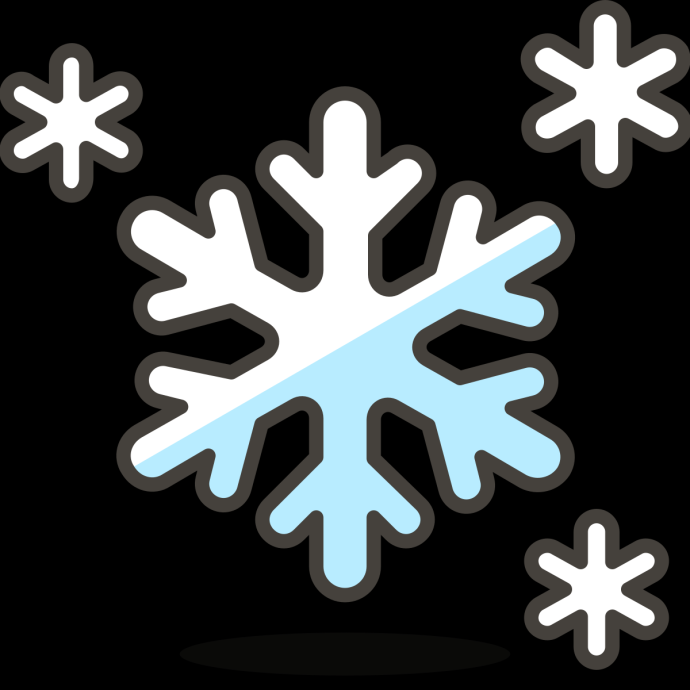 Снежинки карандашом