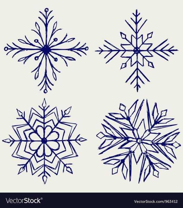 Снежинка скетч