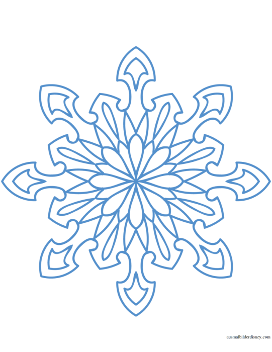 Снежинки карандашом