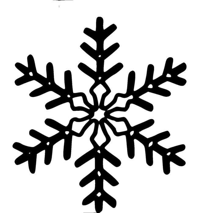 Снежинка схематично рисунок