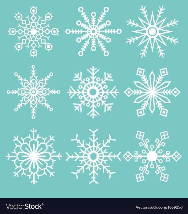 Ручные рисунки снежинки