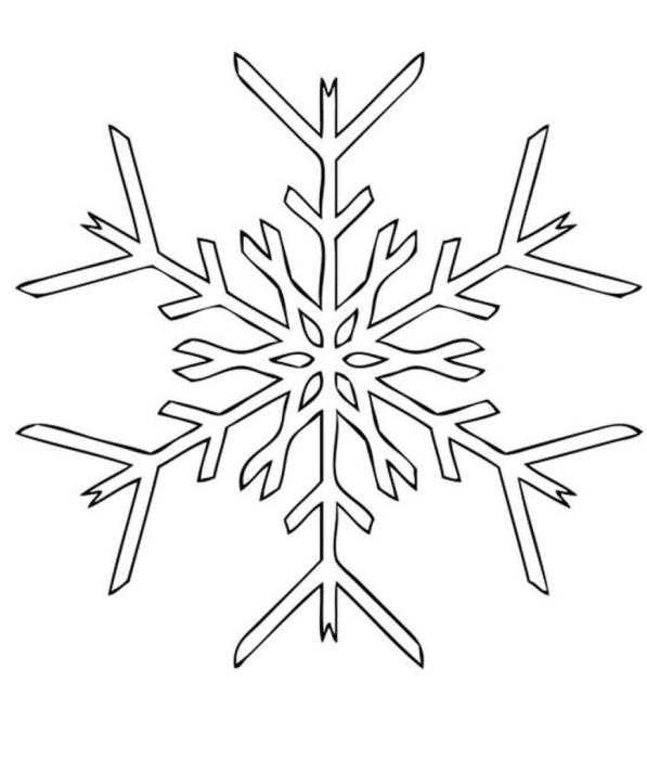 Снежинки карандашом