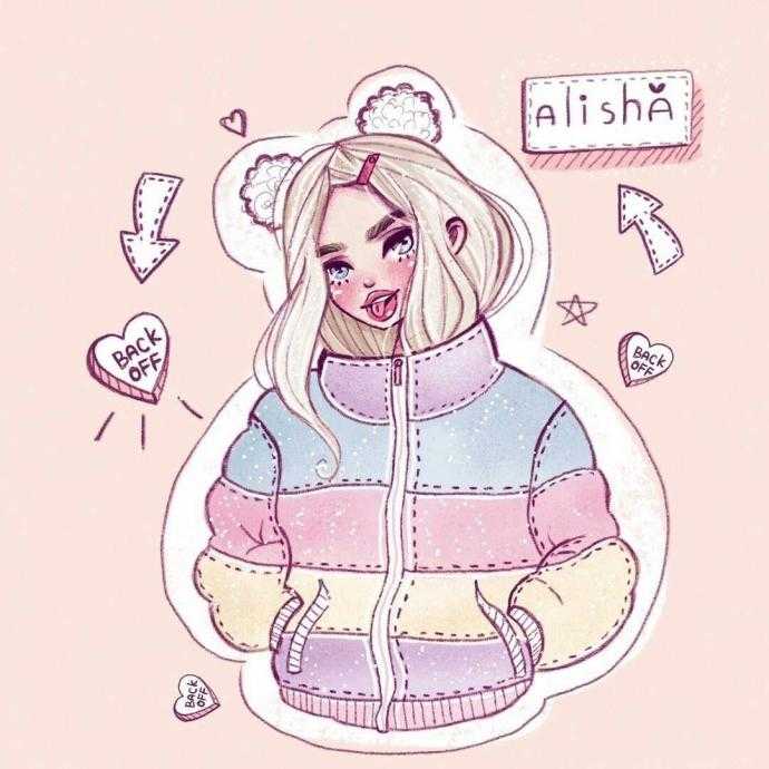 Стикеры милые девочки