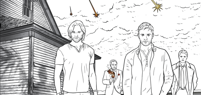 Раскраски сверхъестественное антистресс