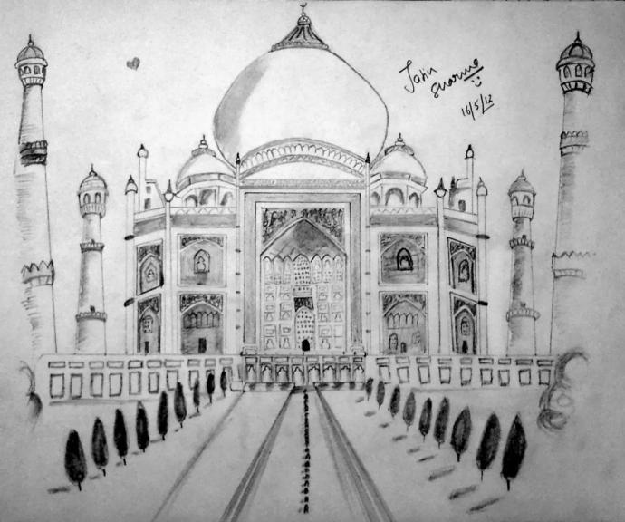 Восточная архитектура. Дорисовать Тадж Махал