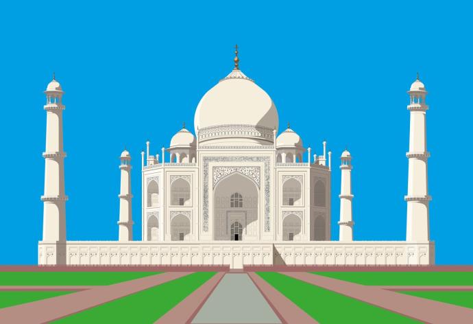 Тадж-Махал Индия рисунок