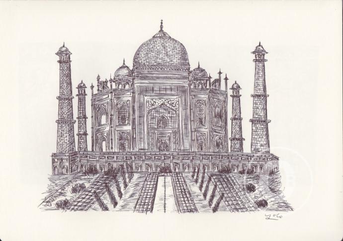 Тадж Махал скетч