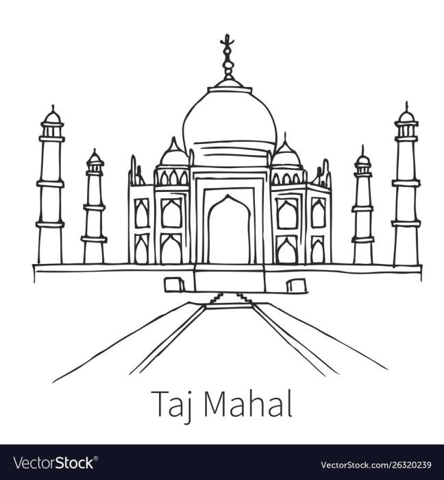 Тадж Махал скетч