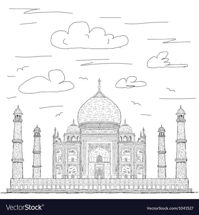 Тадж Махал вектор