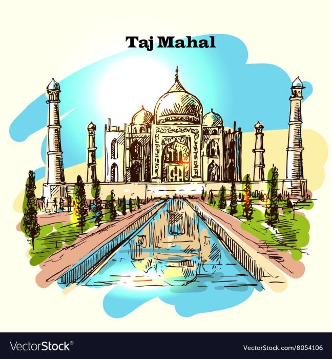 Тадж Махал скетч