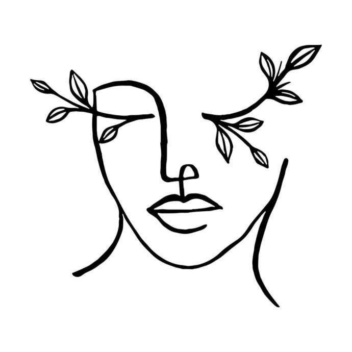 ДОУ силуэт лица женщины