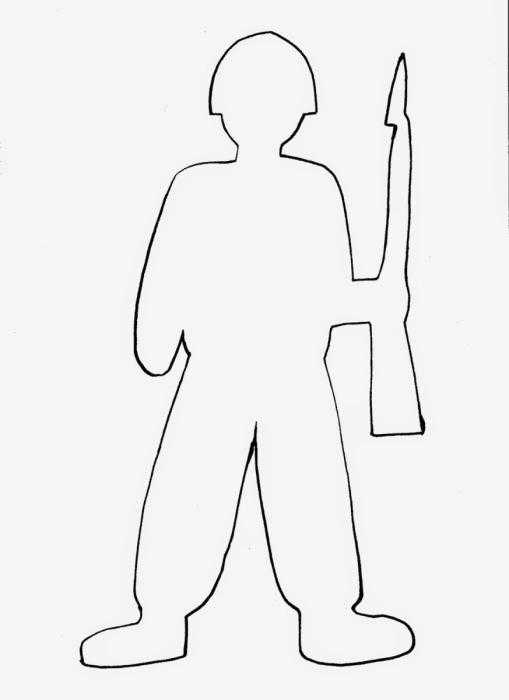 Девушка в платье контур