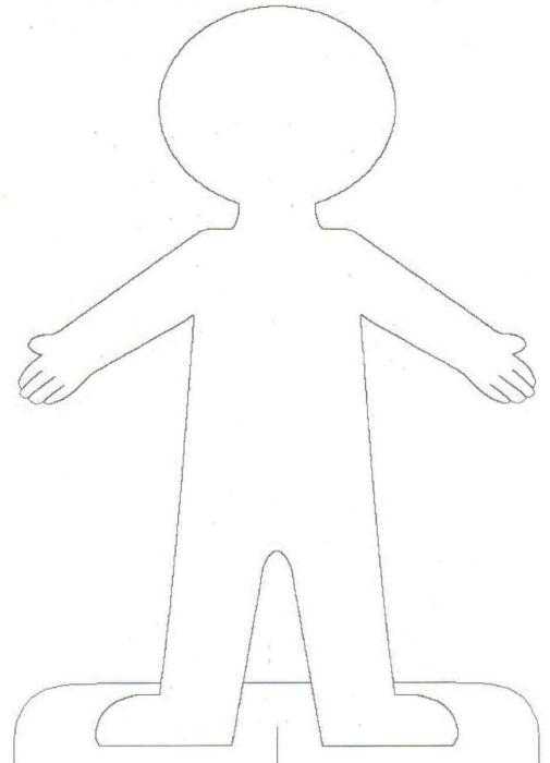 Трафарет человека
